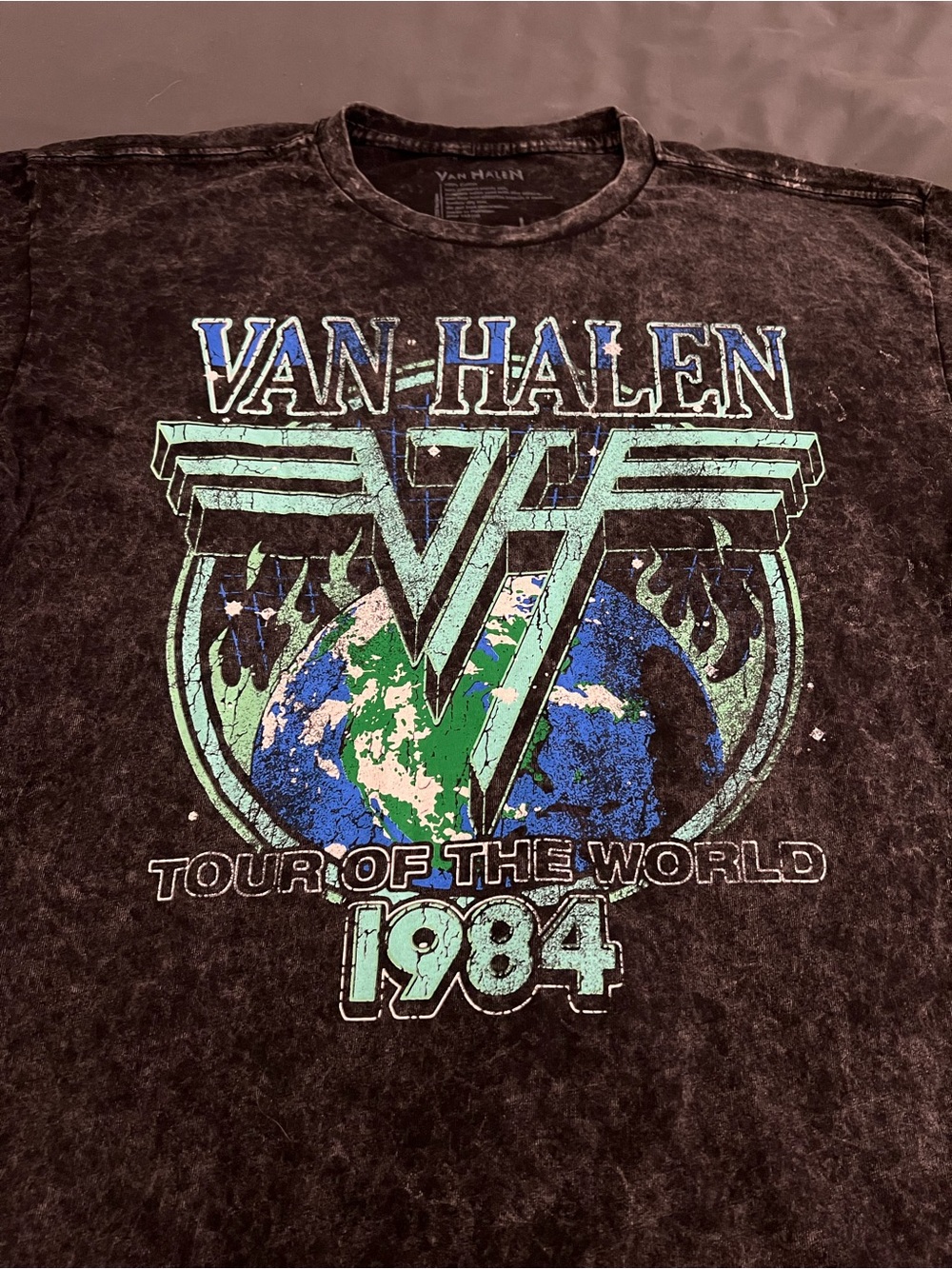 Van Halen 1984 Tour of the World Concert Graphic double sided print t-shirt - Picture 2 of 5